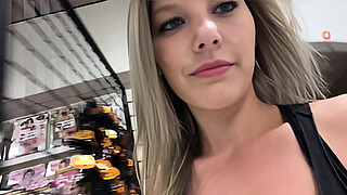 Gloryhole Sex and Cum Walk