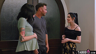 Pregnant couple dealing with unsatisfied cravings inviting a third