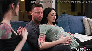 Pregnant couple dealing with unsatisfied cravings inviting a third