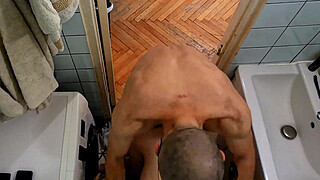 Our morning rotine! Hard bathroom fuck, her pussy just destroyed!