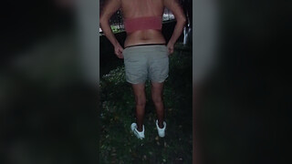 Sister-in-law fulfilling bet after the party