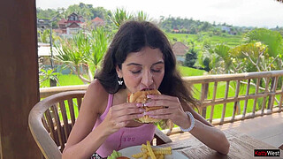 Asked the waiter to cum on my face in a public cafe - I only like to dine covered in cum - Cumwalk