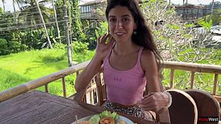 Asked the waiter to cum on my face in a public cafe - I only like to dine covered in cum - Cumwalk