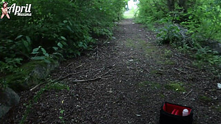 April Maxima Got Lost In The Forest And Hardcore Fucked By Two BBC