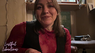 Creampie mature milf wife as she takes a call from her husband