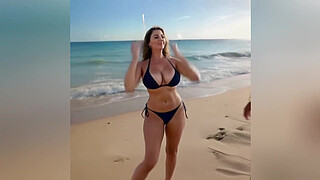 Step Aunt Showing Her New Sexy Bikini to Step Nephew with Dirtytalk on New Years Eve. Watch The Hot MILF Nude At The End | AI-generated