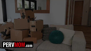 Stepmother Sucks Step-son's Dick During Erotic Photoshoot Session