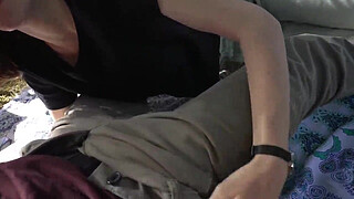 How does a Day at the Park end up with a Public Blowjob- - Cute Teen Swallows Cum