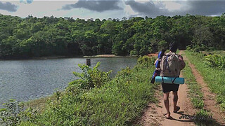 Camping Vlog - River and cum bath