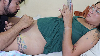 Tattooing rich pussy and paying with internal cumshot