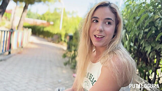 PutaLocura - Torbe caught the horny Spanish blonde Anita Satanita