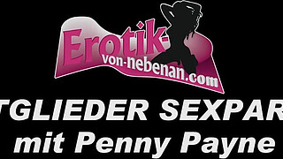 German creampie gangbang casting with a young woman slut