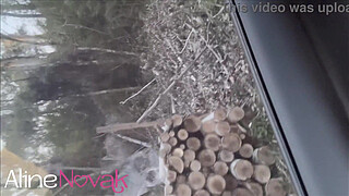 Busty blonde thought she was going to pick flowers, but the boy had other plans, he planted his dick in her little rose and even watered it with milk