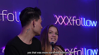 Tutorial to cause a SQUIRT with little Colombian Majo Cute in XXXfollow Sessions #4 Podcast with Dani Ortiz