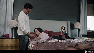 Step Daddy Freezes Stepdaughter And Fucks Her To Multiple Orgasms