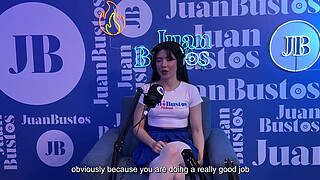 Soifiee Cooper, petite white girl addicted to threesomes, cums while telling her fantasies and Juan Bustos Podcast