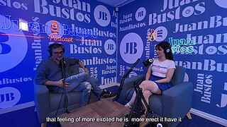 Soifiee Cooper, petite white girl addicted to threesomes, cums while telling her fantasies and Juan Bustos Podcast