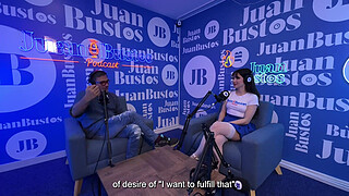 Soifiee Cooper, petite white girl addicted to threesomes, cums while telling her fantasies and Juan Bustos Podcast