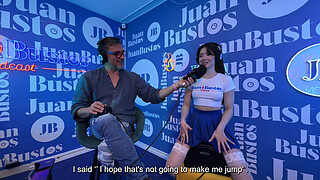 Soifiee Cooper, petite white girl addicted to threesomes, cums while telling her fantasies and Juan Bustos Podcast