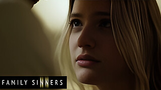 FAMILY SINNERS - Naughty Kenna James Is Missing Her Stepdad's Stirling Cock And He Quickly Reminds Her How It Feels