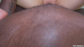 MONSTER TITTY BABE KLARA DEVINE CUMS OVER BBC