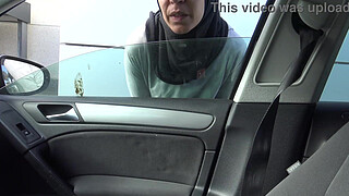 perverted tourist picks up a naughty Muslim street prostitute