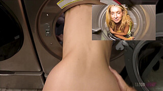 Step Mom Stuck and Fucked in the Washing Machine - Anal - Gigi Dior - Luke Longly - Cory Chase