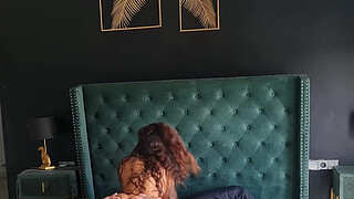 the famous neighbor fucks me hard in bed until he cums creampied