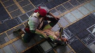 Tifa vs alien