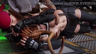 Tifa vs alien