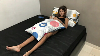 I discover my little stepsister masturbating in her room and I help her and fuck her hard - FULL STORY