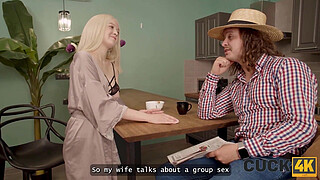 CUCK4K. Russian Teenage Girl Cheats on her PATHETICK CUCKOLD husband. Russian cuckold compilation