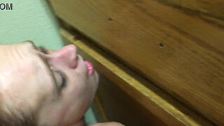 Skinny Employee fuckt on floor breakroom , BOSS gives her Double cumshot in eyes