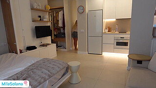 Busty step sister makes him cum on her cereal and eats it!