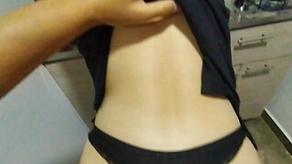 My sister-in-law seduces me with her short dress while my wife is out of home. I couldn't help but fuck her and cum in her pussy