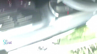 Slutty wife Thay Ksada showing off on the street for a stranger letting him touch and suck her until he cums