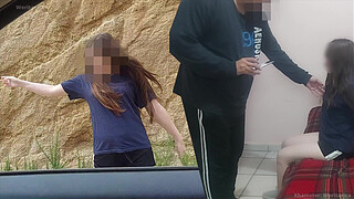 Old Man Finds Morrita a slut from a marginal neighborhood and offers her money to use her as a semen bag, real young girl, not fake 18 yo - SUBTITLES in English