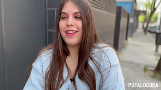 PutaLocura - Beautiful Spanish chubby with blue eyes is caught by Torbe and swallows his milk