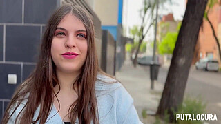 PutaLocura - Beautiful Spanish chubby with blue eyes is caught by Torbe and swallows his milk