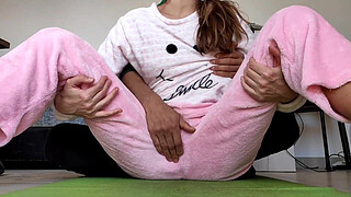 stepbrother teasing small tits whore stepsister 18yo and make her horny orgasm