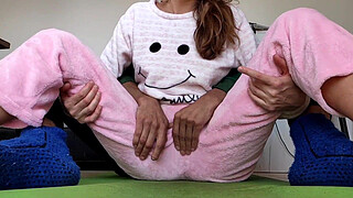 stepbrother teasing small tits whore stepsister 18yo and make her horny orgasm