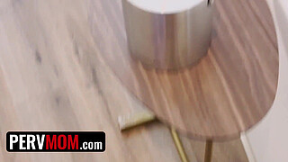 Stepson Walks In On His Stepmom Pleasuring Herself With A Dildo While They're On Vacation Together