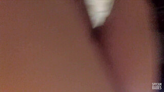 Anal Double penetration to my stepdaughter, she loves the cucumber and my dick inside her.