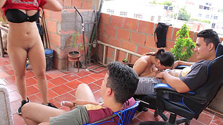 busty sister-in-law exchange amateur orgy. latinas orgy. hd porn