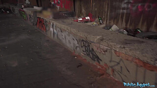 Public Agent Big tits Alexa Throat big dick pov blowjob and public sex