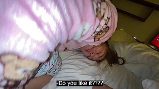 FUCKING MY STEPFATHER WHILE HE IS TALKING ON THE PHONE WITH HIS WIFE