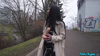 Raven-Haired Babe Wild Nicol Spreads Legs & Rides Martin's Dick To Earn Cash, Swallows Cum - FAKEHUB