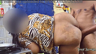 Part 2 - Horny Stepson Fuck Stepmom in the Kichen