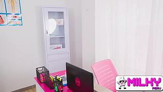 MILKY PERU - Patient Gabriel has little semen and nurse Nicki Power has miraculous big tits.