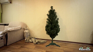 Christmas alone with StepMom part 3. I Unexpected Suck Step Son Cock. (taboo, blowjob, deepthroat)